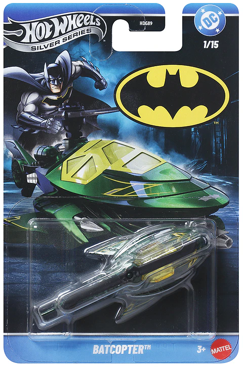 Hot Wheels: Batcopter - Silver Series Batman