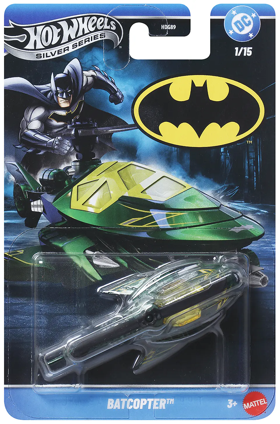 Hot Wheels: Batcopter - Silver Series Batman 1