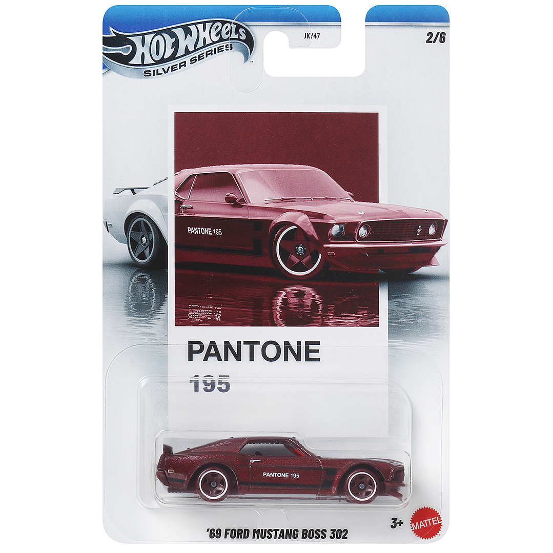 Hot Wheels: '69 Ford Mustang Boss 302 - Silver Series Pantone 1