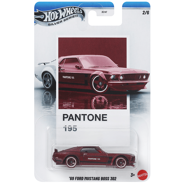 Hot Wheels: '69 Ford Mustang Boss 302 - Silver Series Pantone 1
