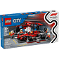 LEGO 60443: Parada en Boxes de F1 y Equipo de Mecánicos con Coche Ferrari - Miniatura 1