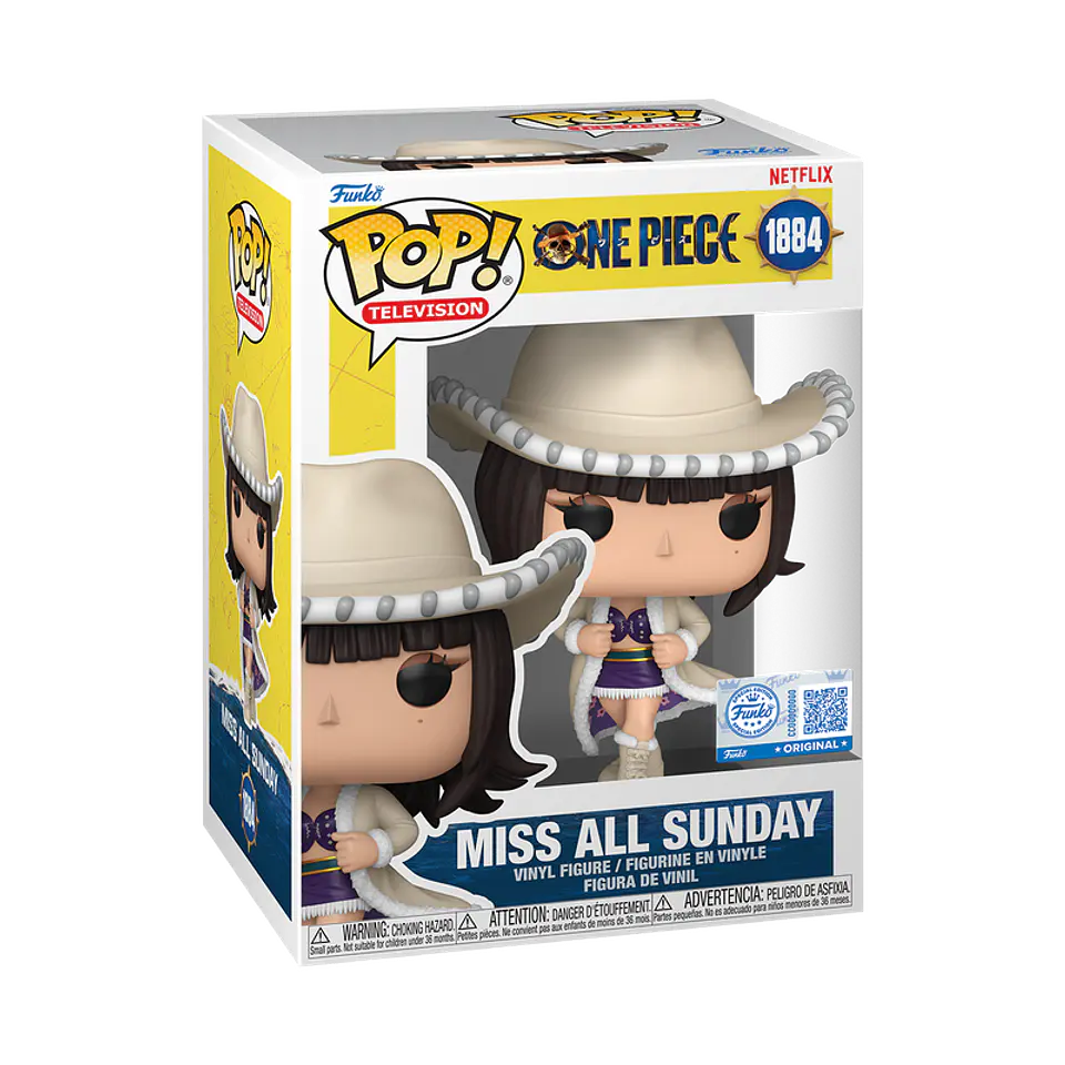 Funko Pop! Miss All Sunday (Live Action) #1884 - One Piece 1