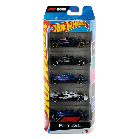Hot Wheels:  Fórmula 1 (2025) 5pack