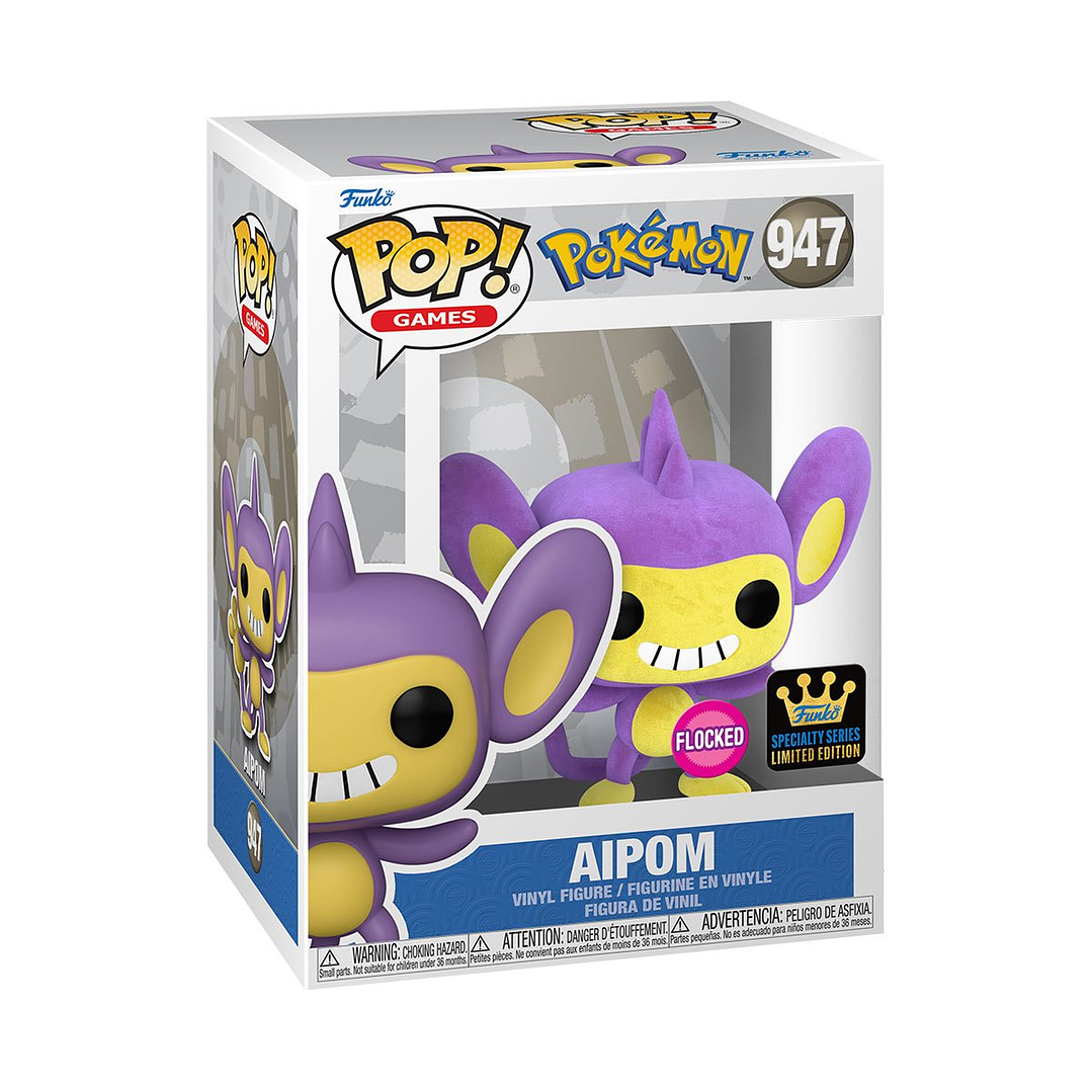 Funko Pop! Aipom (Flocked) #947 Specialty Series - Pokémon 1