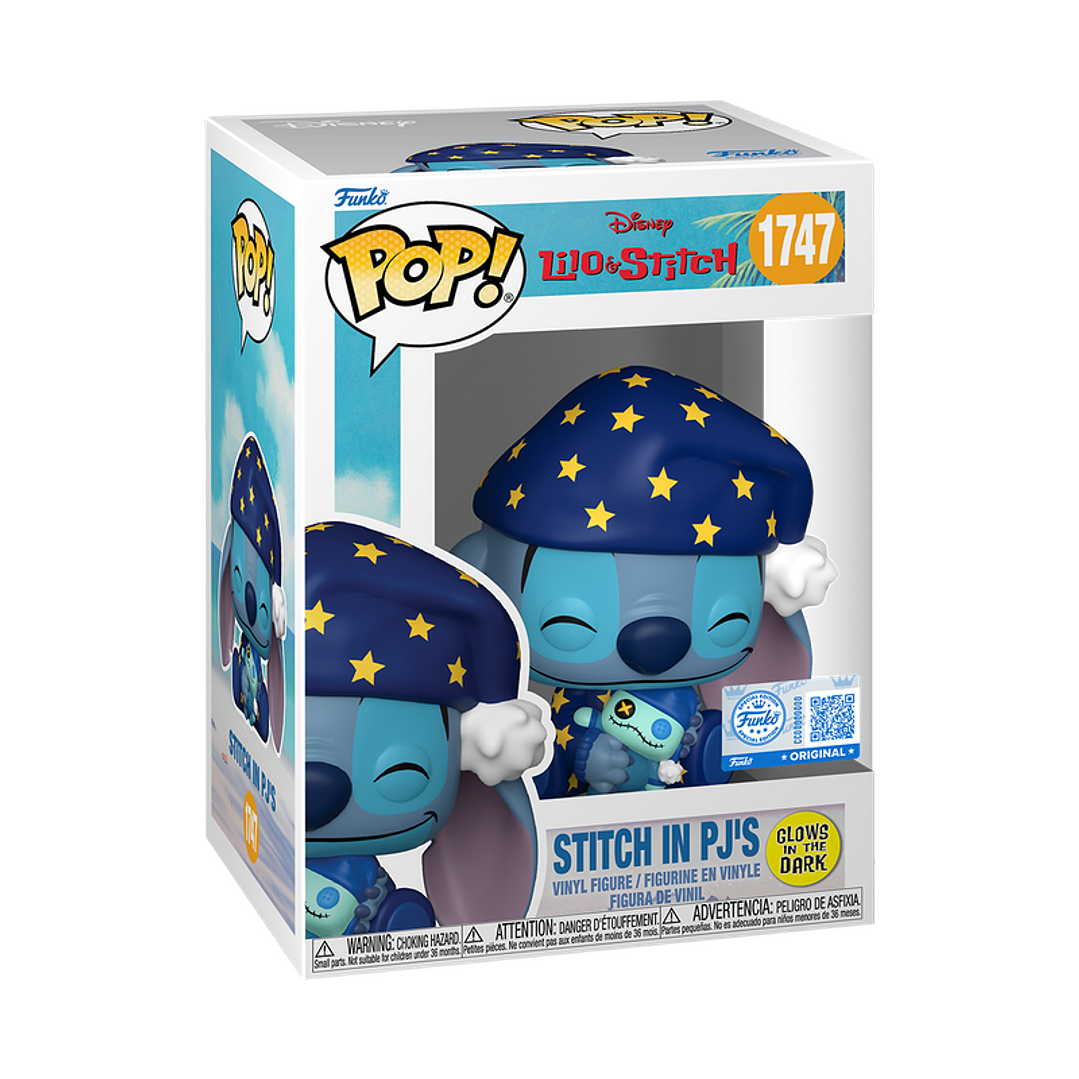 [PRE-VENTA] Funko Pop! Stitch en pijama #1747 Glow in the dark - Lilo & Stitch 1