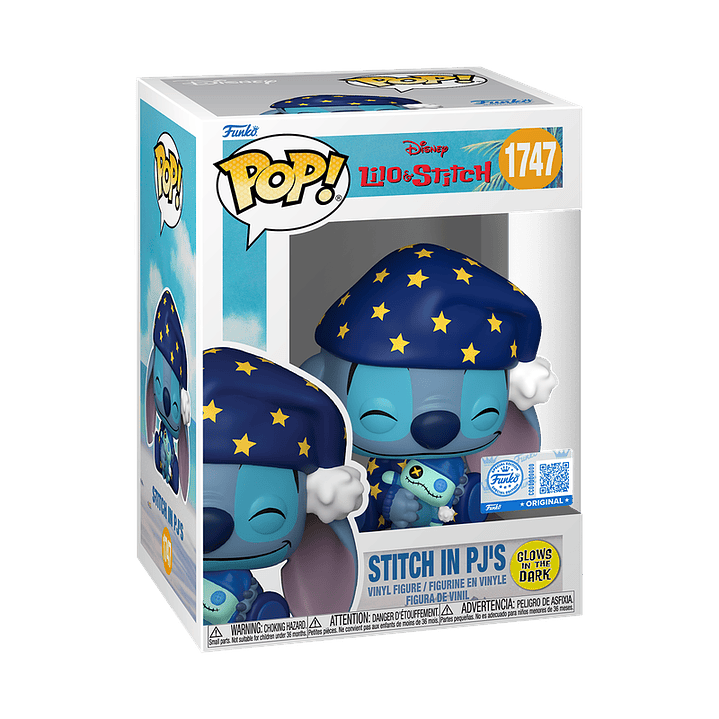 [PRE-VENTA] Funko Pop! Stitch en pijama #1747 Glow in the dark - Lilo & Stitch 1
