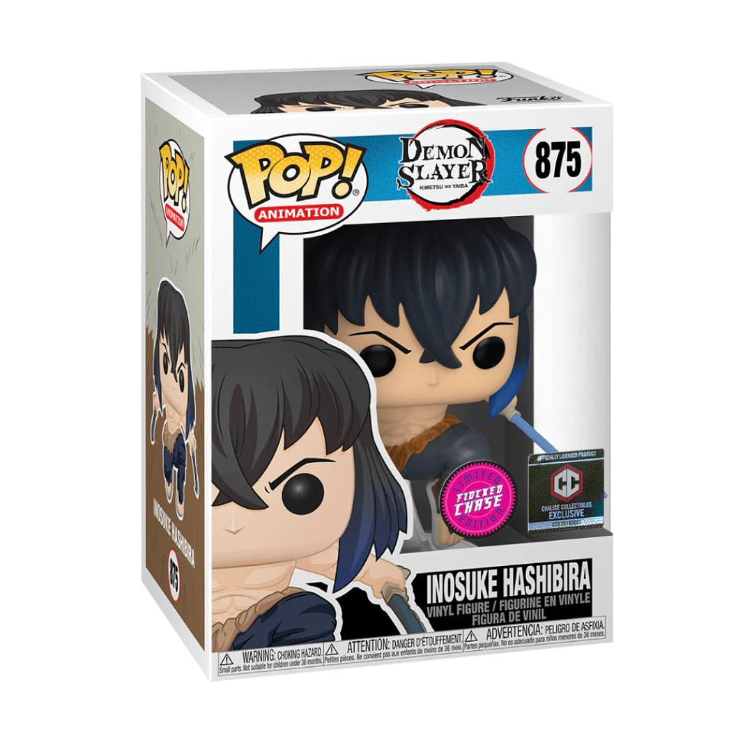 Funko Pop! Inosuke Hashibira (Flocked) #875 Chalice Collectibles - Demon Slayer 3