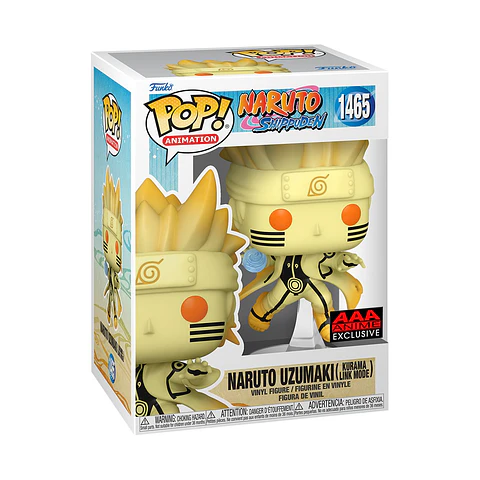 Funko Pop! Naruto Uzumaki (Kurama Link Mode) #1465 AAA Anime - Naruto Shippuden