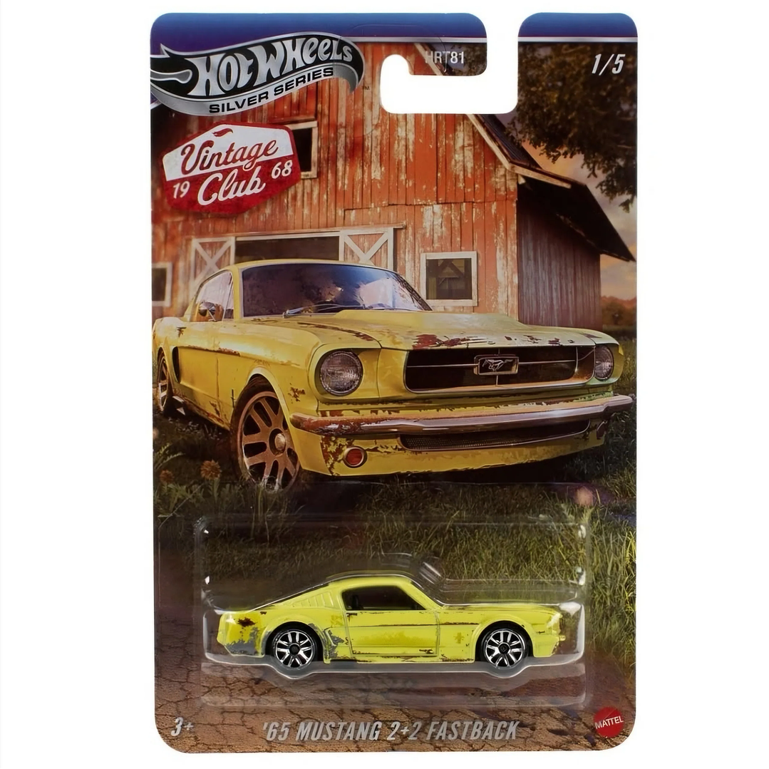 Hot Wheels: '65 Mustang 2+2 Fastback - Silver Series Vintage Club 1