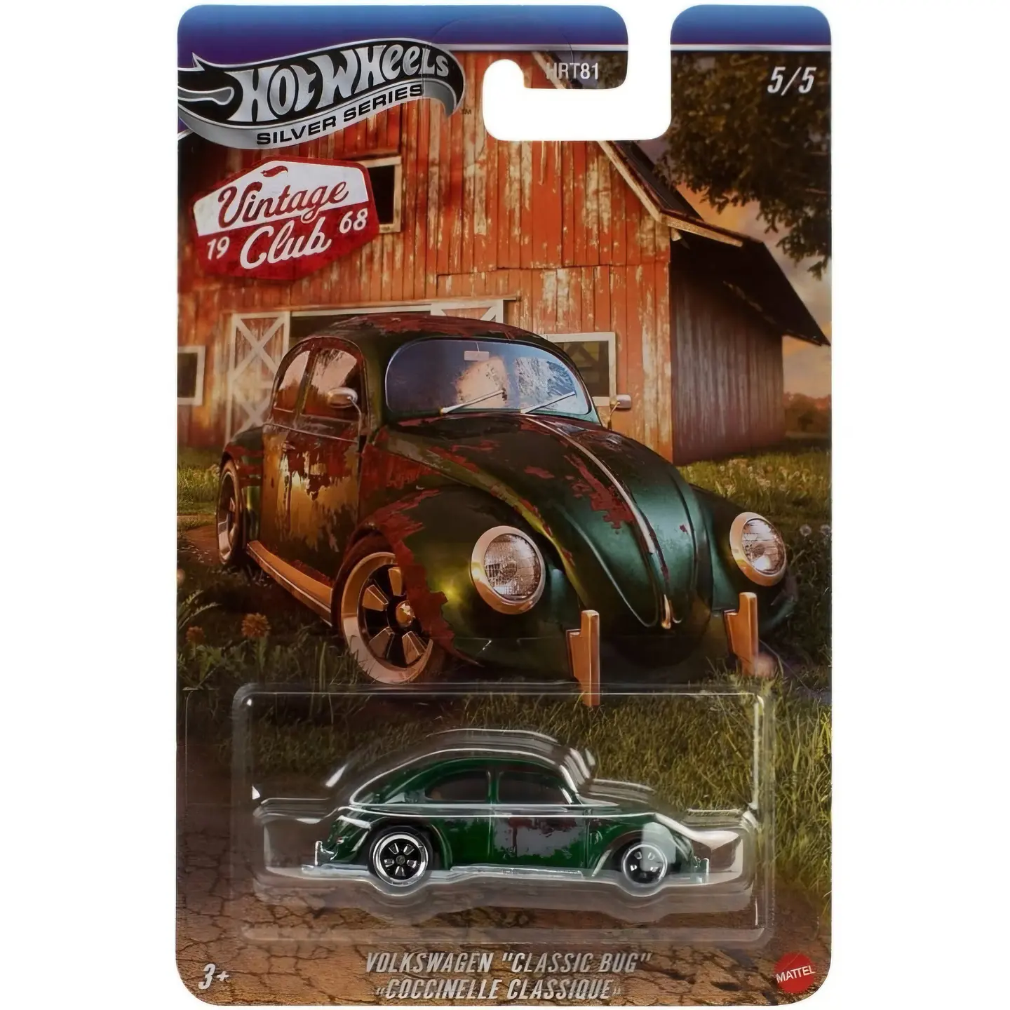 Hot Wheels: Volkswagen (Classic Bug) - Silver Series Vintage Club 1