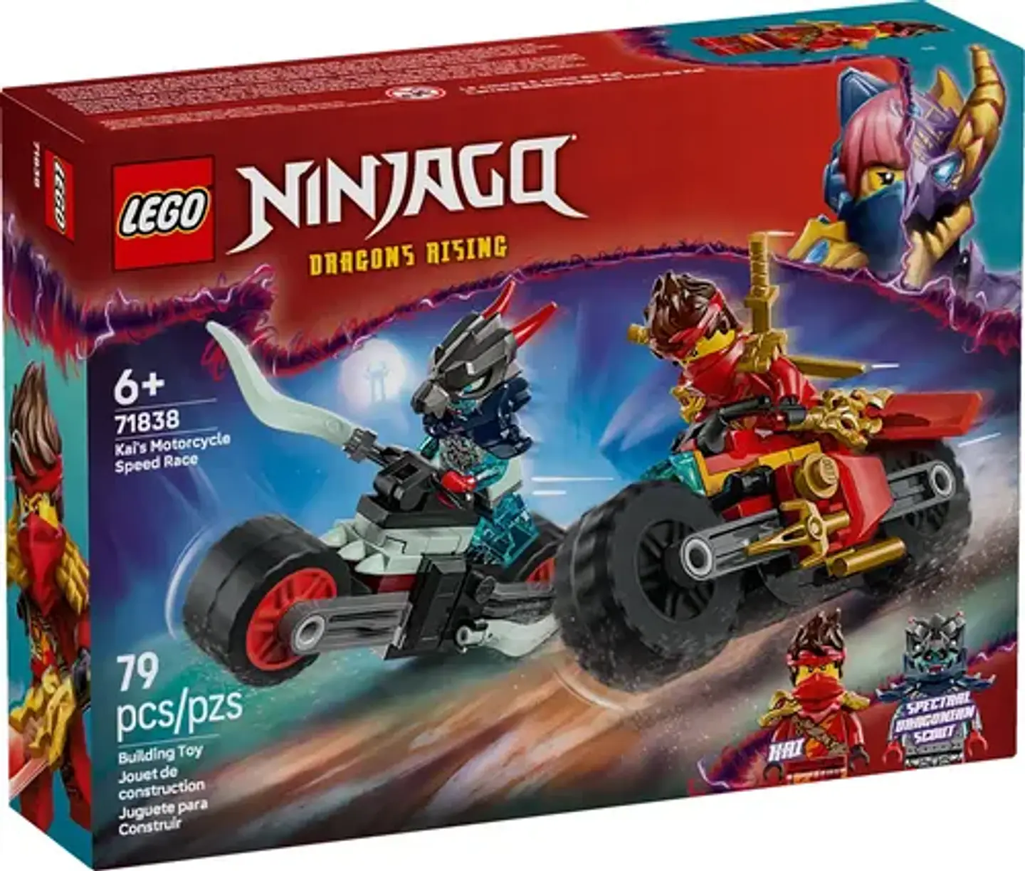 LEGO 71838: Carrera Relámpago en Moto de Kai 1