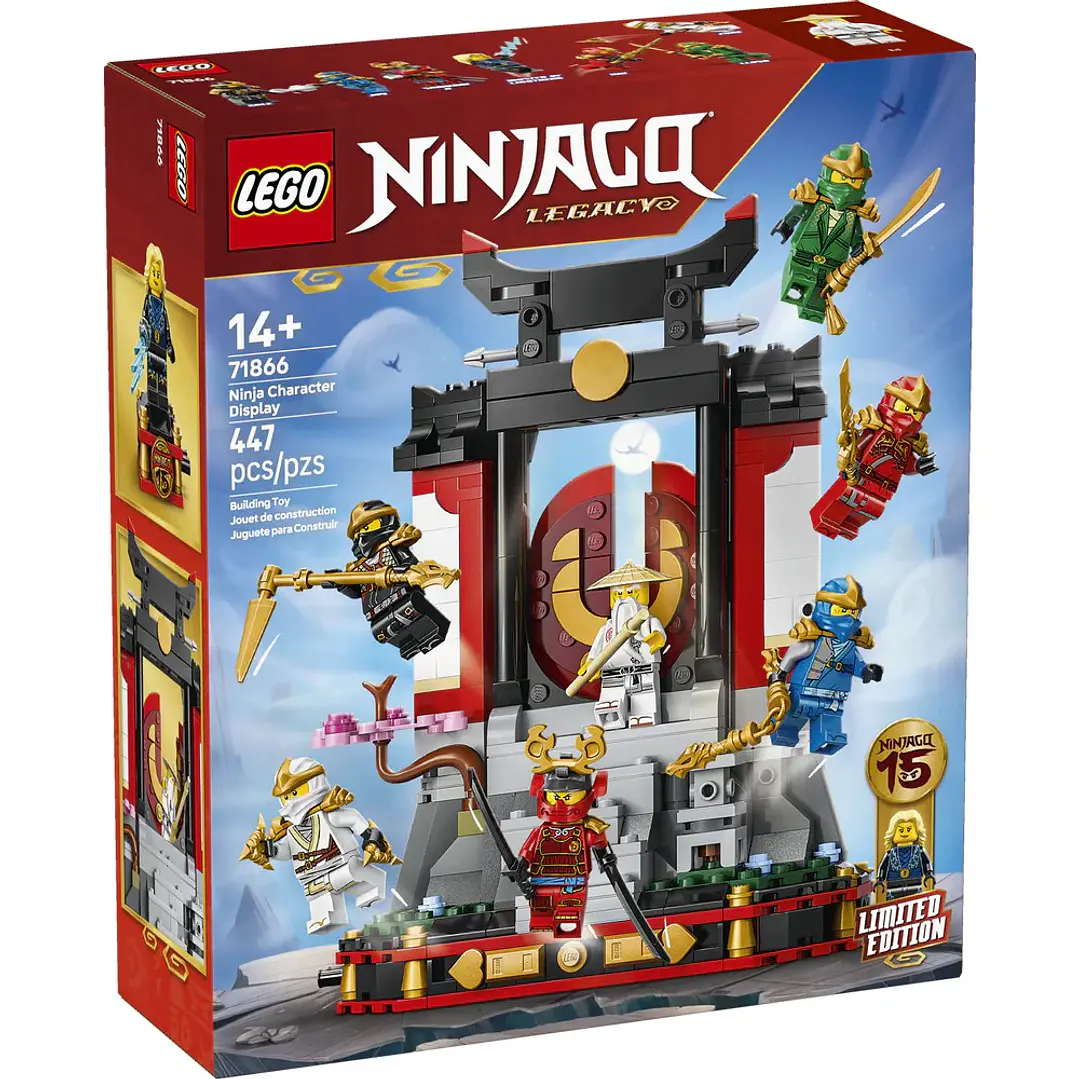 LEGO 71866: Exposición de Personajes Ninja - 15 aniversario 1