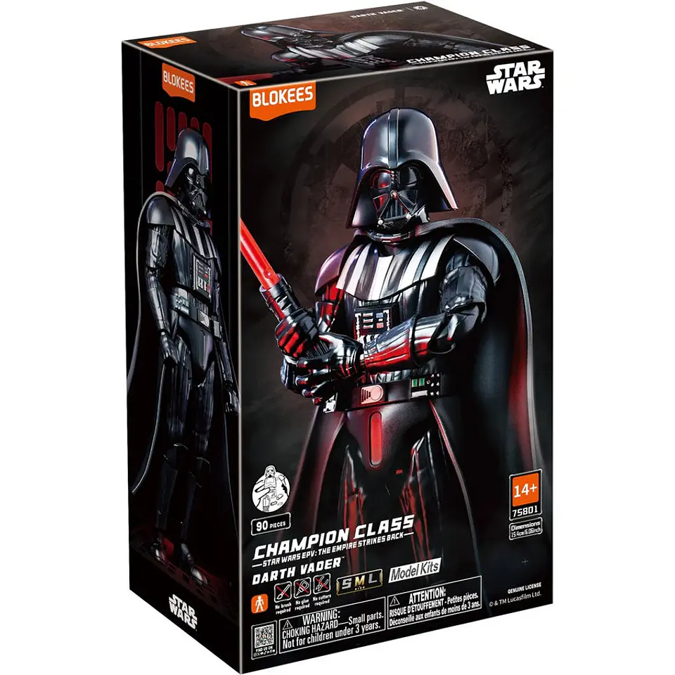 Blokees: Darth Vader - Champion Class: Star Wars The Empire Strikes Back (Model Kit) 1