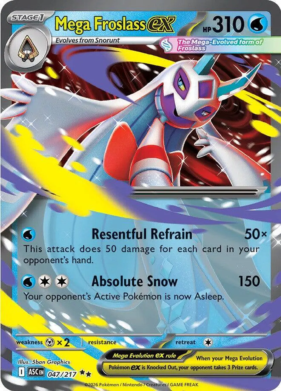Pokémon TCG: Mega Froslass ex -047/217- ME: Ascended Heroes (ASC) 1