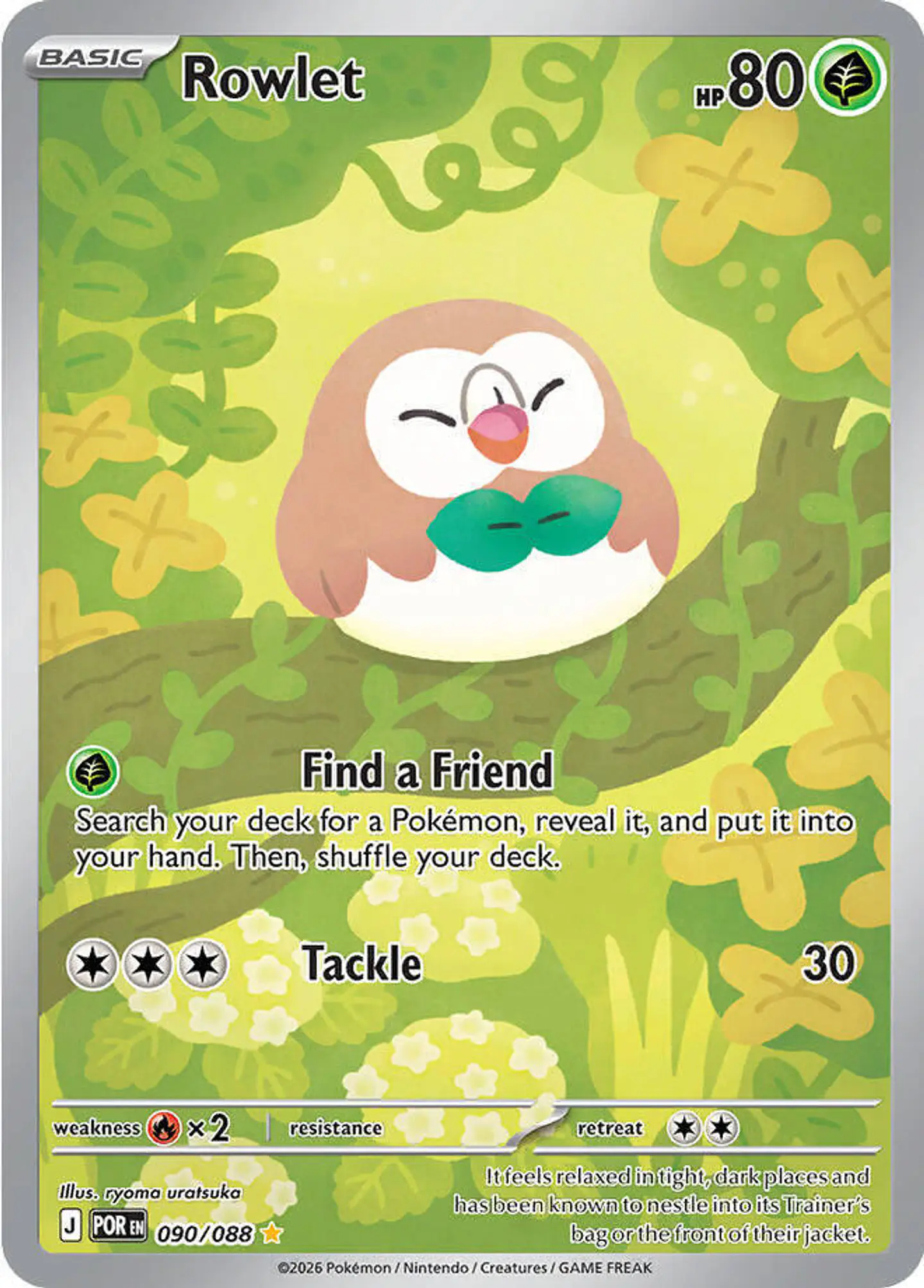 Pokémon TCG: Rowlet - 090/088 - ME03: Perfect Order (POR) 1