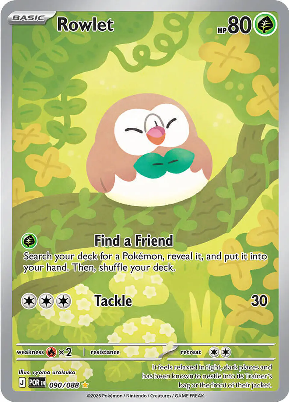 Pokémon TCG: Rowlet - 090/088 - ME03: Perfect Order (POR) 1