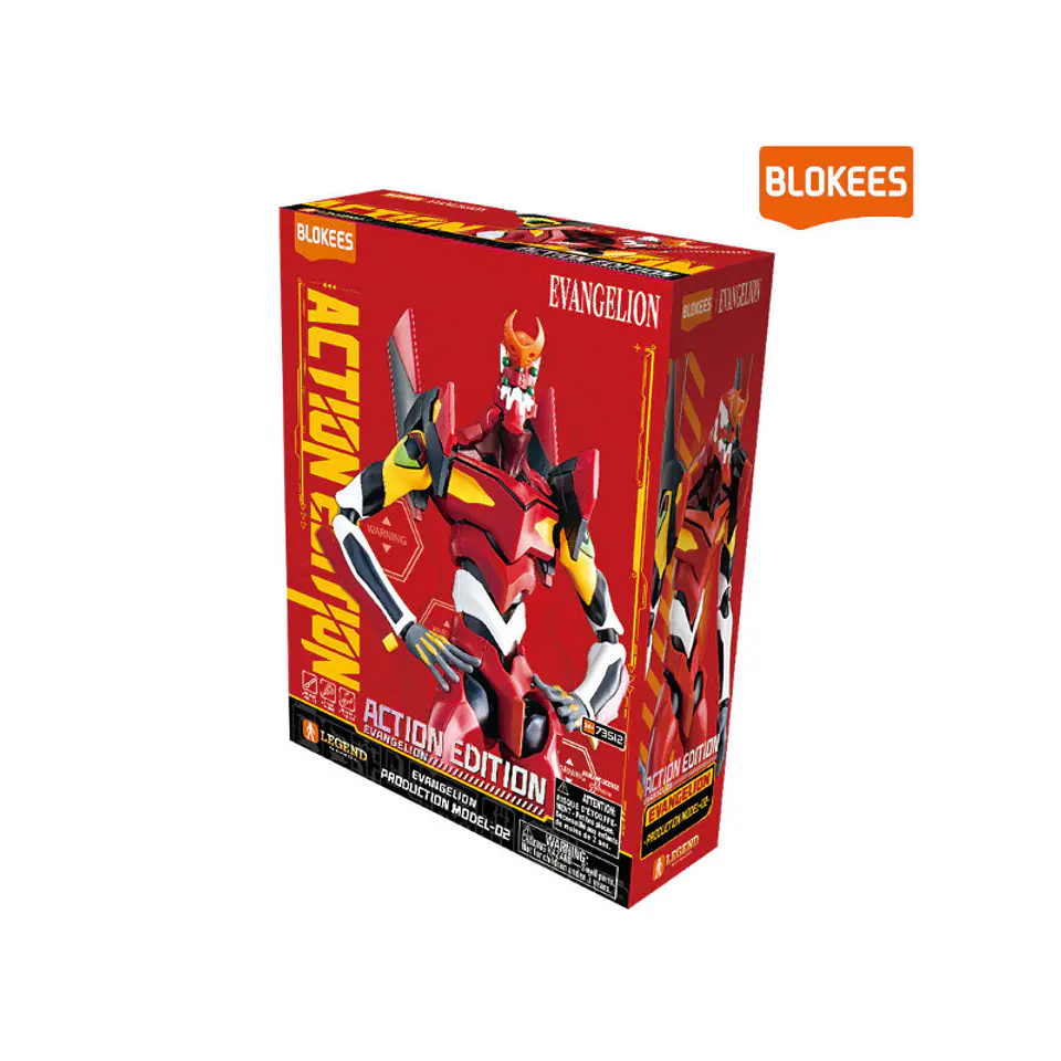 [PRE-VENTA] Blokees: Evangelion Unit 02 Action Edition Model Kit 1