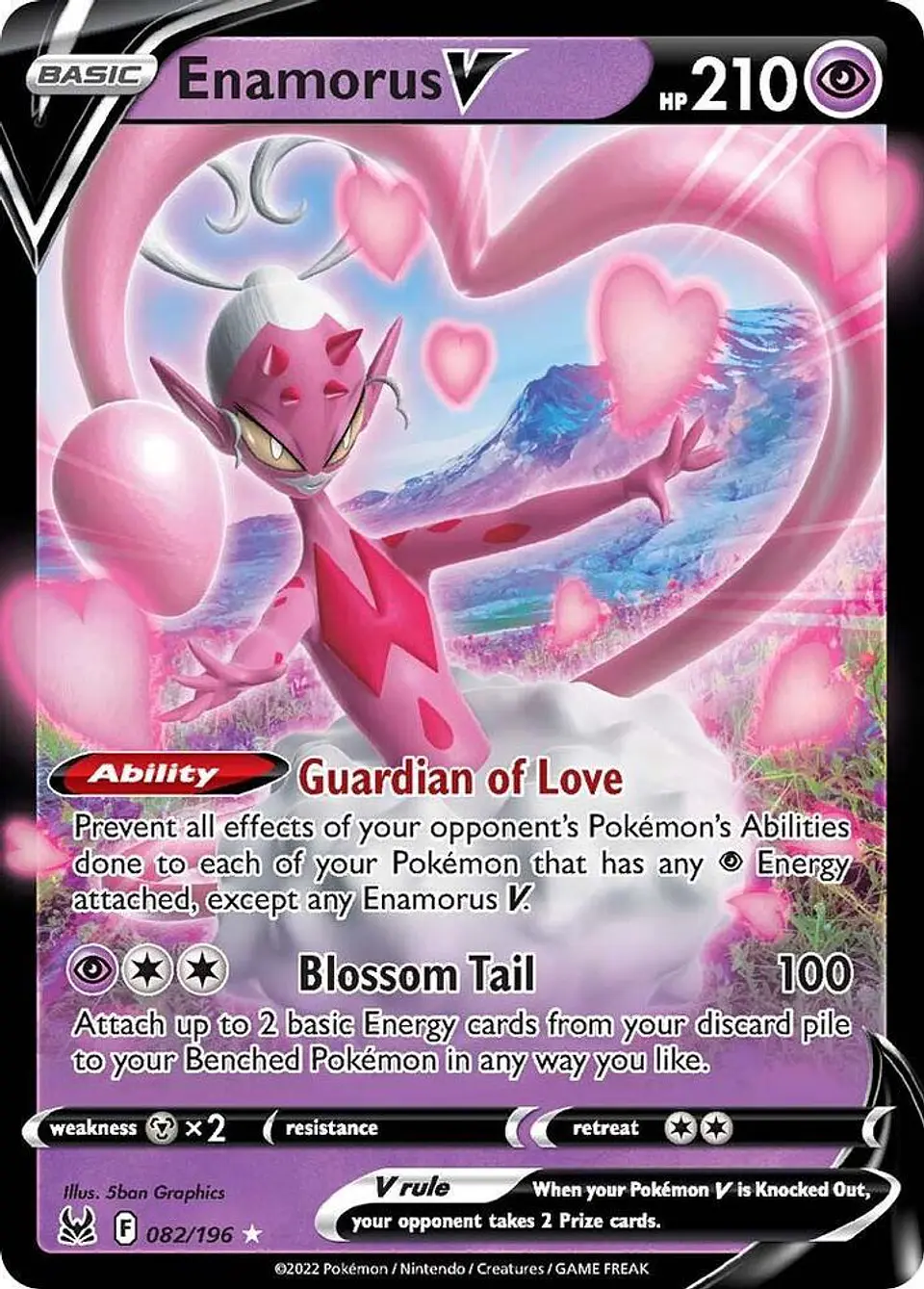 Pokémon TCG: Enamorus V -082/196- SH11: Lost Origin (SWSH11) 1