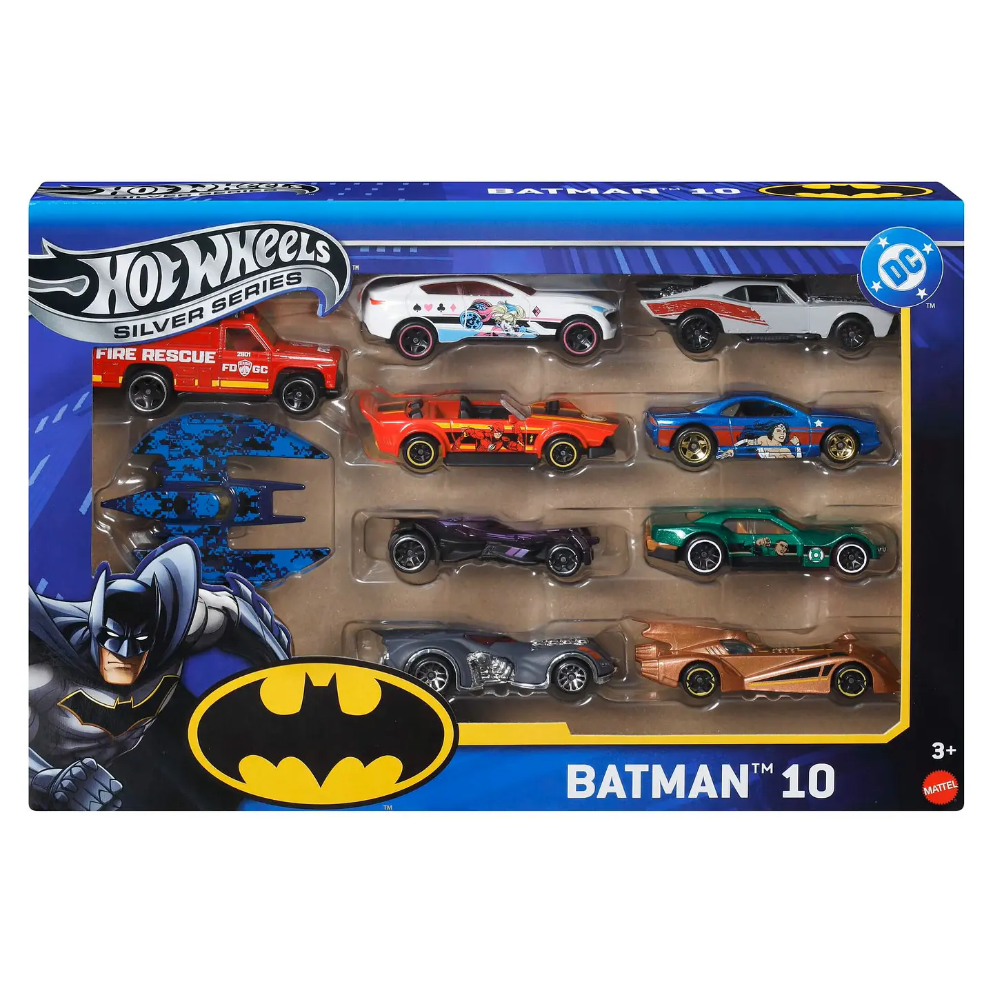 Hot Wheels: Batman 10 pack - Silver Series 1
