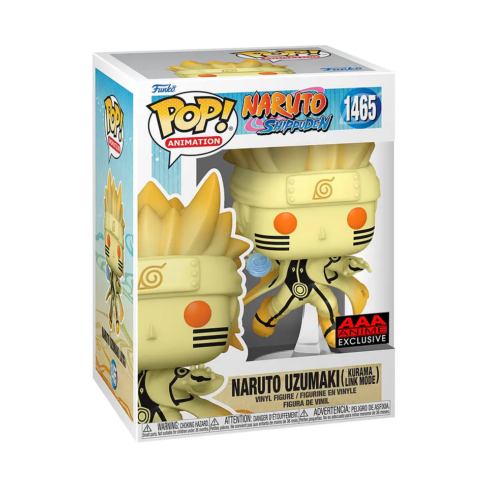 Funko Pop! Naruto Uzumaki (Kurama Link Mode) #1465 AAA Anime - Naruto Shippuden 1
