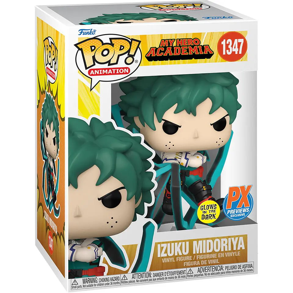 Funko Pop! Izuku Midoriya (Glow) #1347 PX Previews - My Hero Academia  1