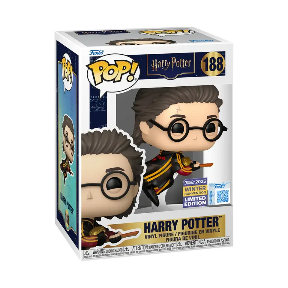 Funko Pop! Harry Potter (Quidditch) #188 2025 Winter Convention - Harry Potter y el Cáliz de Fuego 1