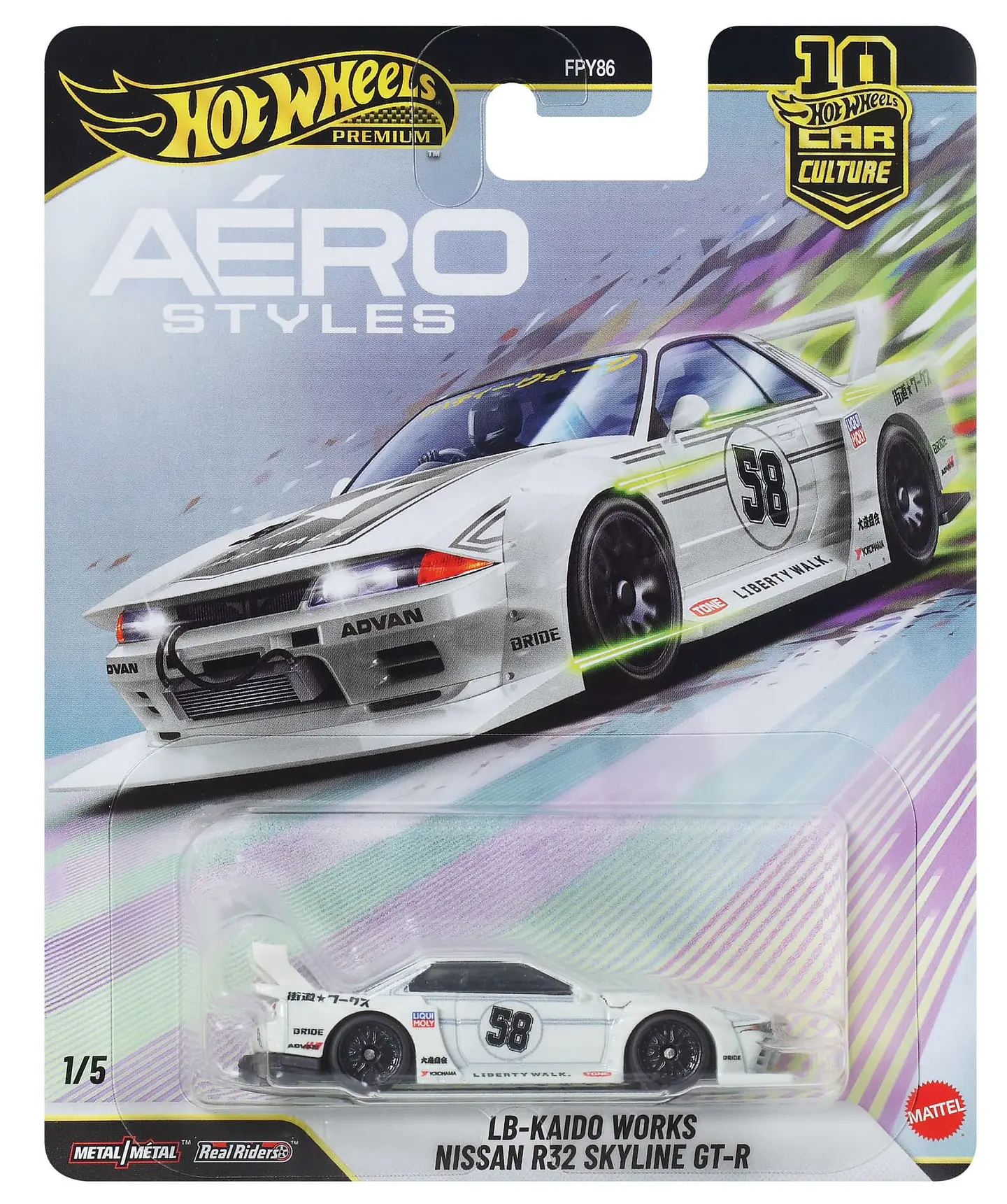 Hot Wheels Premium: LB-Kaido Works Nissan R32 Skyline GT-R - Car Culture 1