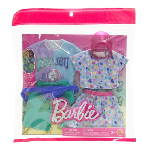 Ropa para Barbie y Ken 2-pack | Outfit Malibú con accesorios - Mattel