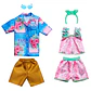 Ropa para Barbie y Ken 2-pack | Outfit Floral con accesorios - Mattel - Miniatura 2