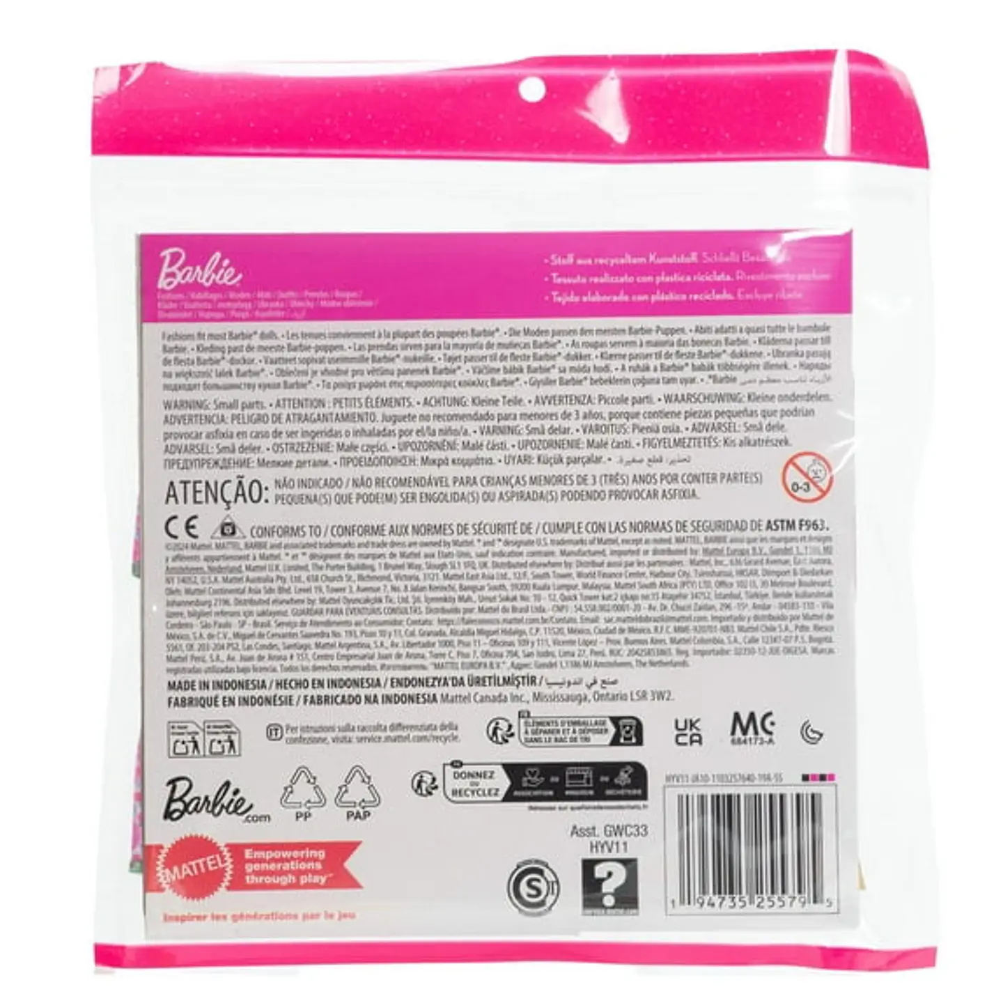 Ropa para Barbie y Ken 2-pack | Outfit Floral con accesorios - Mattel 3
