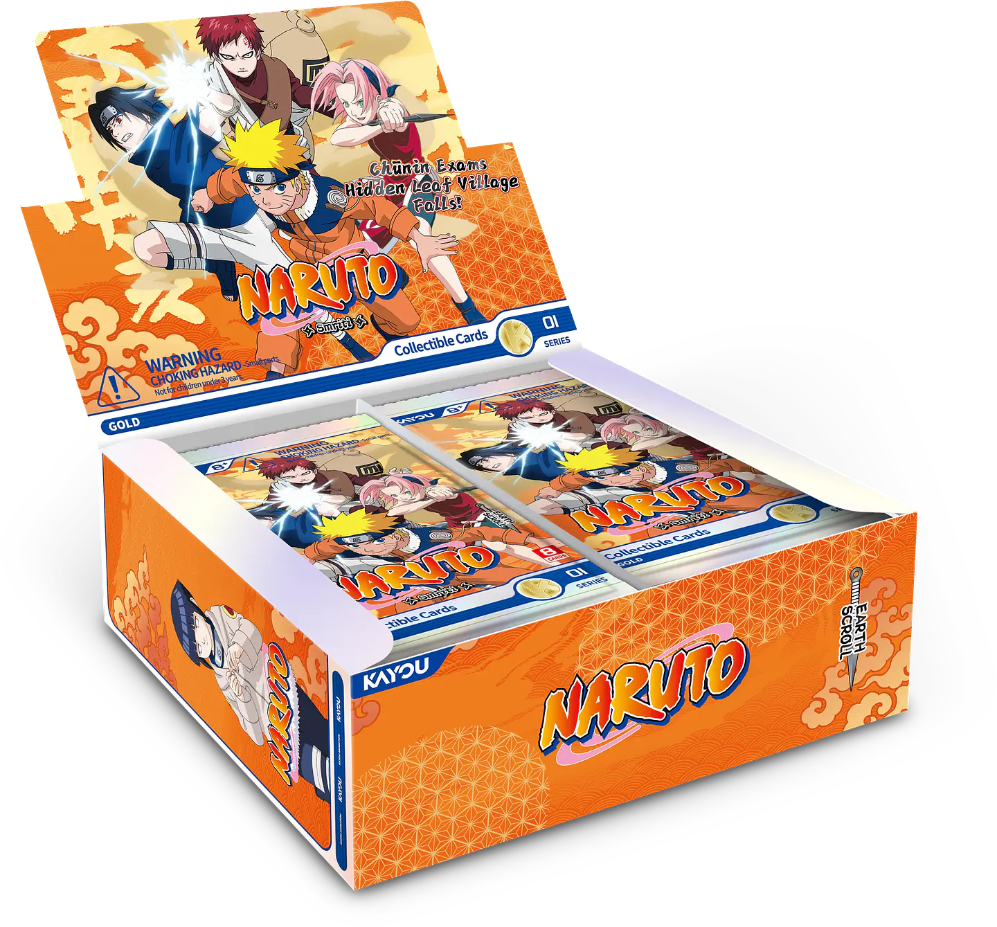 Cartas KAYOU Naruto Earth Scroll Series 1 | 8 cartas por sobre  1