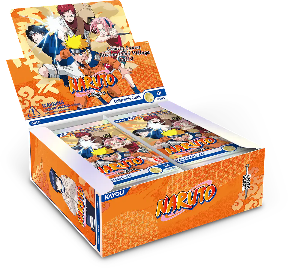 Cartas KAYOU Naruto Earth Scroll Series 1 | 8 cartas por sobre  1