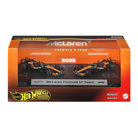 Hot Wheels Premium: McLaren Formula 1 Team 2pack - Lando Norris & Oscar Piastri 