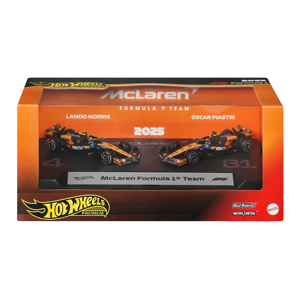Hot Wheels Premium: McLaren Formula 1 Team 2pack - Lando Norris & Oscar Piastri  1