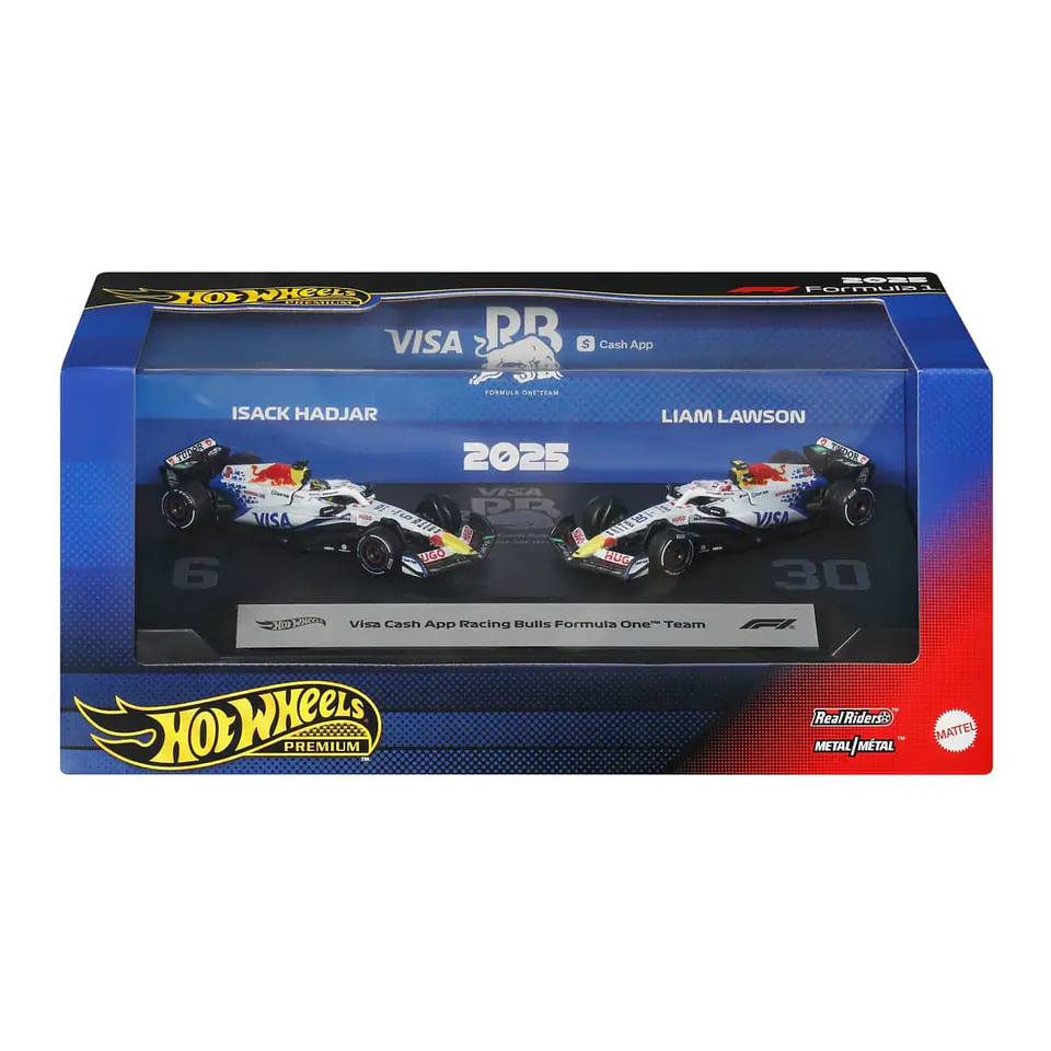 Hot Wheels Premium: Visa Cash App Racing Bulls Formula 1 Team 2pack - Isack Hadjar & Liam Lawson 1