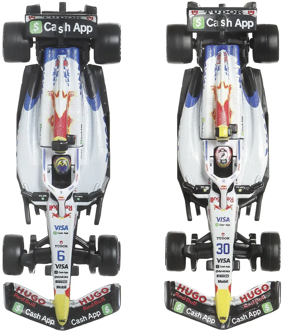 Hot Wheels Premium: Visa Cash App Racing Bulls Formula 1 Team 2pack - Isack Hadjar & Liam Lawson 3