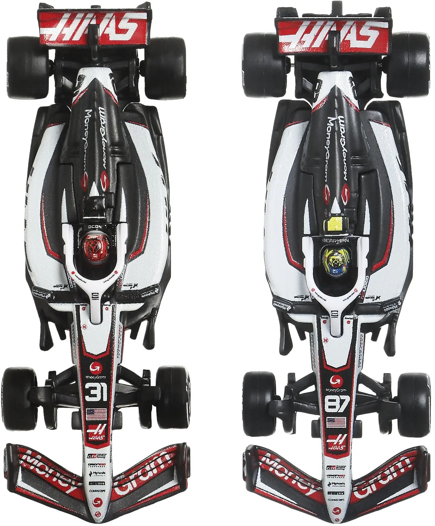 Hot Wheels Premium: MoneyGram Haas Formula 1 Team 2pack - Esteban Ocon & Oliver Bearman 3