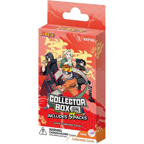 Cartas KAYOU Naruto Collector Box Earth Scroll 5-pack Serie 2 | Smriti Collectible Cards