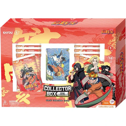 Cartas KAYOU Naruto Collector Box Earth Scroll 10-Pack + Promo Card Serie 2 | Smriti Collectible Cards