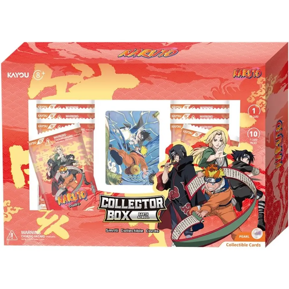 Cartas KAYOU Naruto Collector Box Earth Scroll 10-Pack + Promo Card Serie 2 | Smriti Collectible Cards 1
