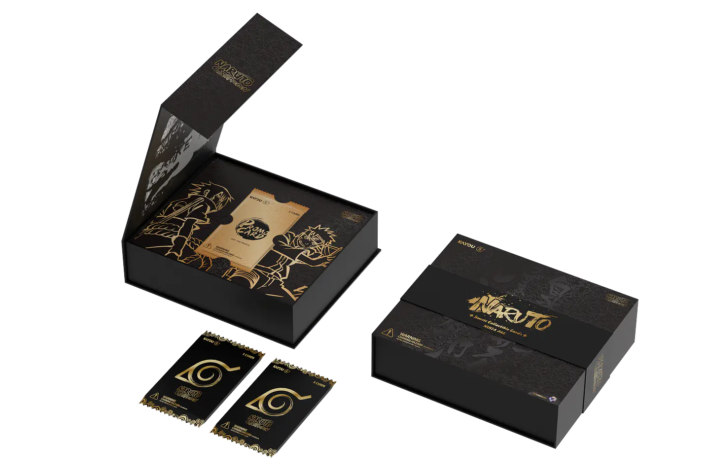 Cartas KAYOU Naruto Ninja Age Premium Collector Box | Titanium Edition  1