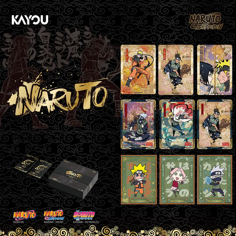 Cartas KAYOU Naruto Ninja Age Premium Collector Box | Titanium Edition  4