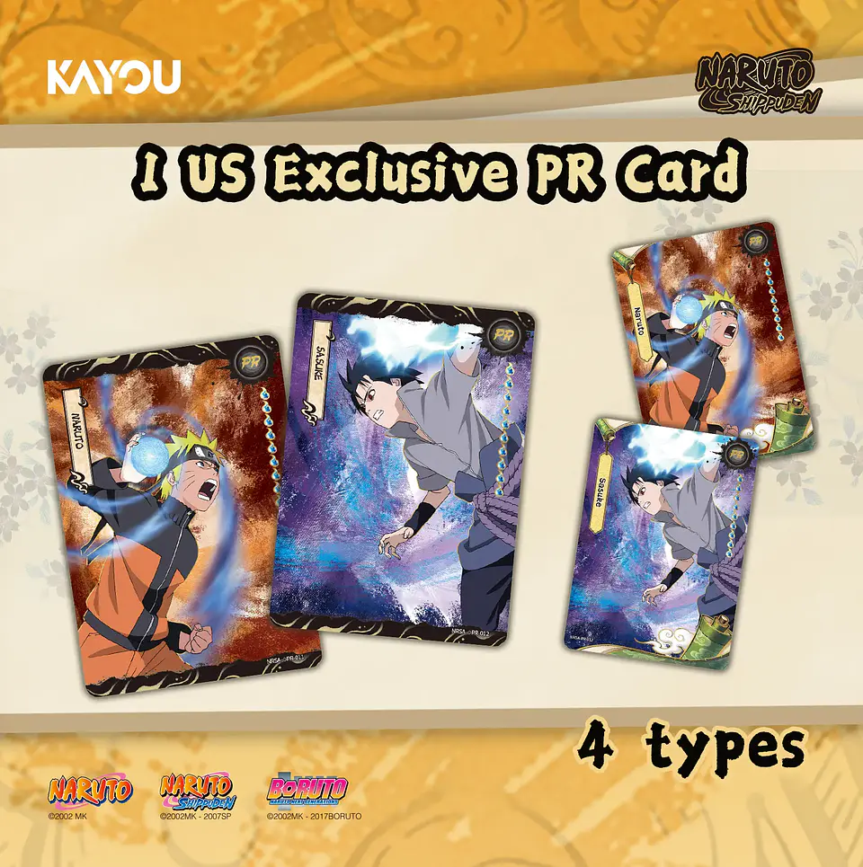 Cartas KAYOU Naruto Ninja Age Premium Collector Box | Titanium Edition  5