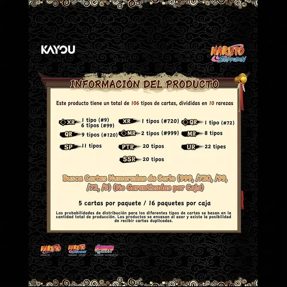 Cartas KAYOU Naruto Ninja Age Premium Collector Box | Titanium Edition  6