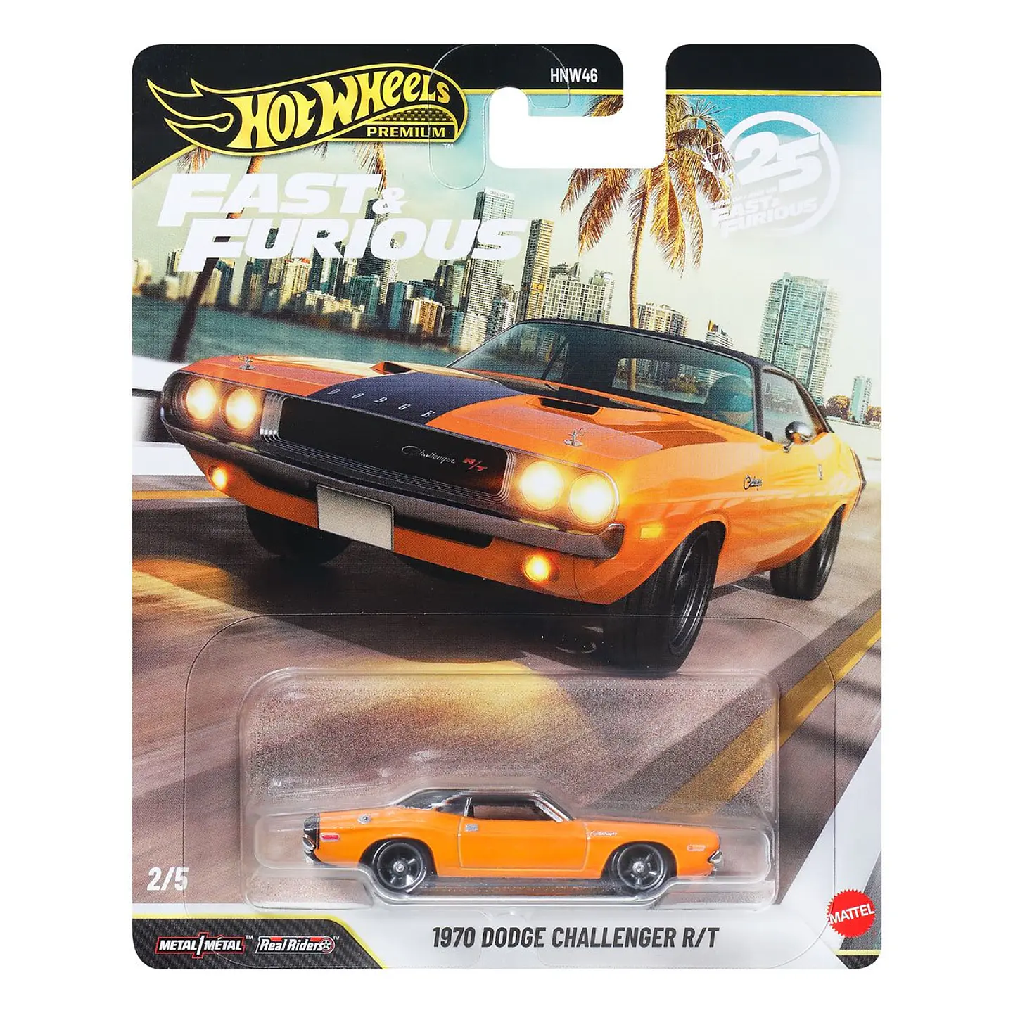 Hot Wheels Premium: 1970 Dodge Challenger R/T - Fast & Furious 25º Aniversario 1