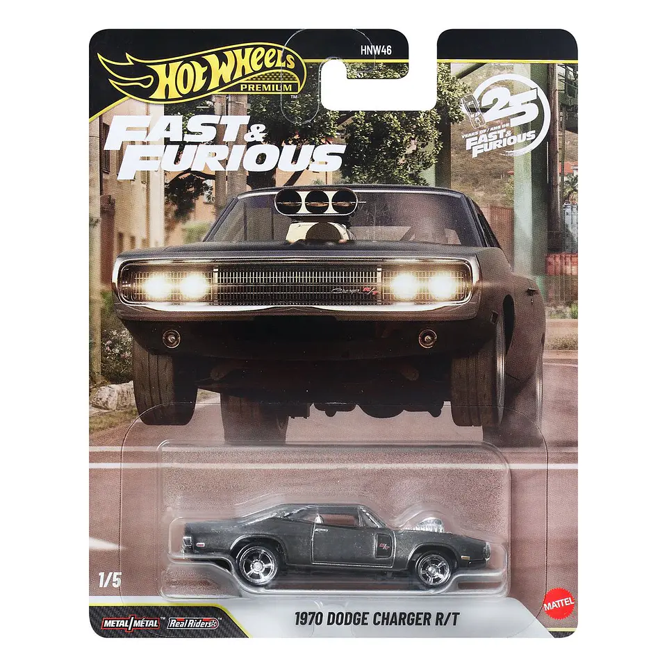 Hot Wheels Premium: 1970 Dodge Charger R/T Spectraflame - Fast & Furious 25º An 1