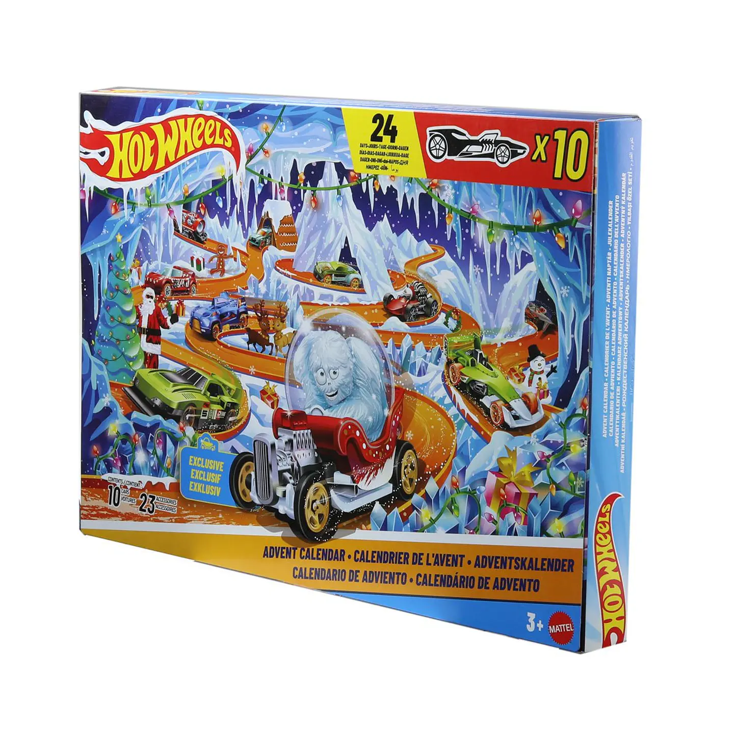 Hot Wheels Calendario de Adviento 2026 | 10 Autos + 23 Accesorios 2