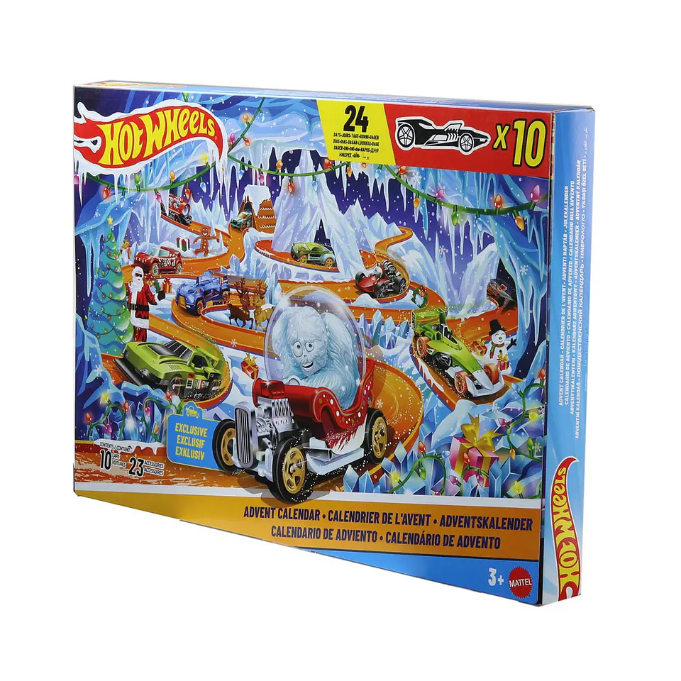 Hot Wheels Calendario de Adviento 2026 | 10 Autos + 23 Accesorios 2