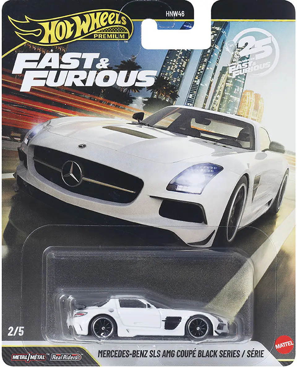 Hot Wheels Premium: Mercedes-Benz SLS AMG Coupé Black Series - Fast & Furious 1