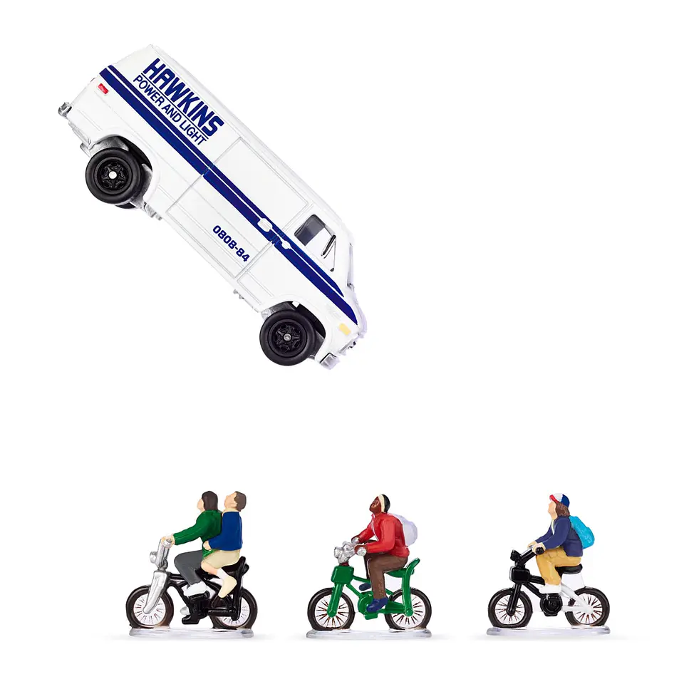 Hot Wheels Stranger Things 10° Aniversario '83 Chevy Van SDCC 2026 – Diorama Volteo Icónico 4